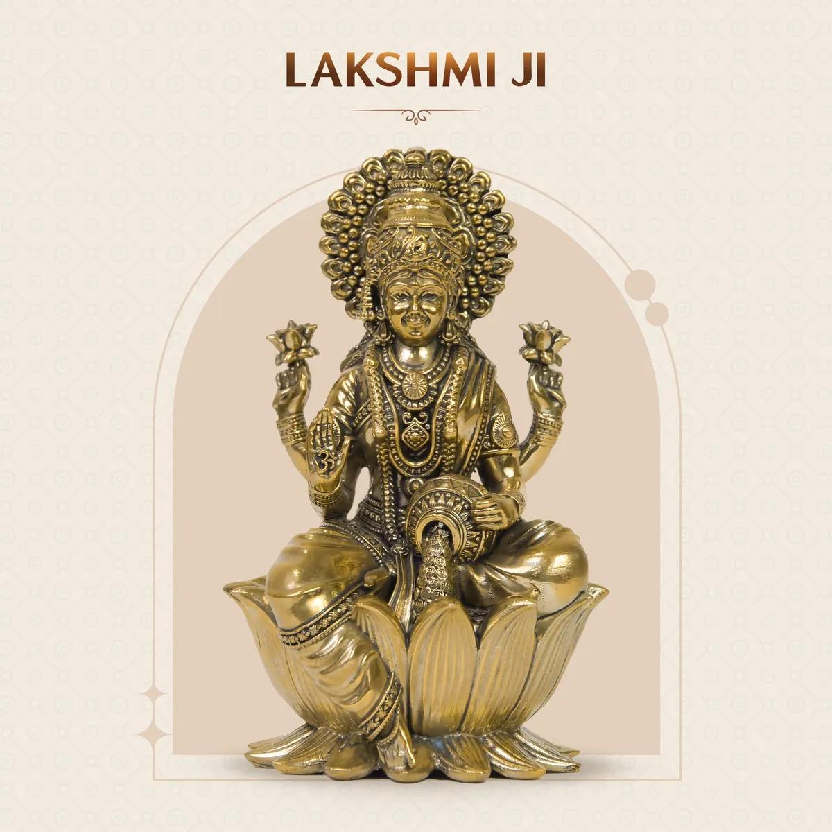 Brass Superfine Lakshmi Ji Statue (6 Inch)